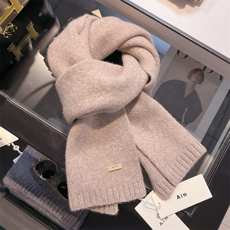 Xunyi Φουλάρι γυναικών από 100% φυσική μαλλί — Warp-knit, χειμερινή ζεστασιά, κομψό αστικό στυλ