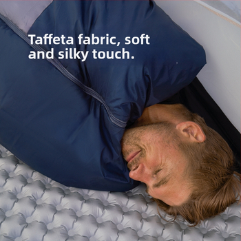 Spací vak proti špine pre dospelých, nylonový plášť, výplň z imitácie hodvábneho bavlneného textilu, štýl obálky, ľahký 0.68 kg