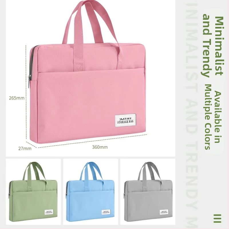 Dokumentová taška pre ženy Geneme, Oxford látka, zipsový uzáver, mimozemský tvar