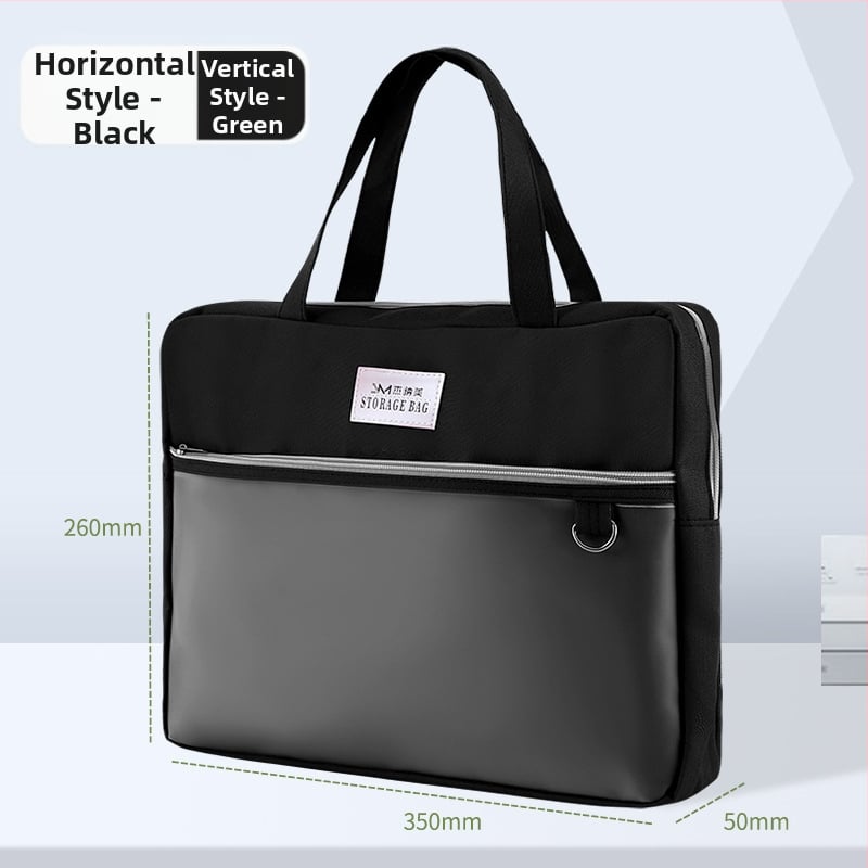 Τσάντα εγγράφων για γυναίκες Geneme, Oxford ύφασμα, Κλείσιμο με φερμουάρ, Σχήμα εξωγήινο