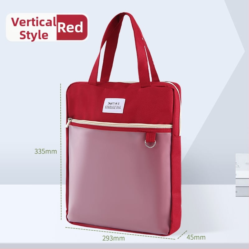 Τσάντα εγγράφων για γυναίκες Geneme, Oxford ύφασμα, Κλείσιμο με φερμουάρ, Σχήμα εξωγήινο