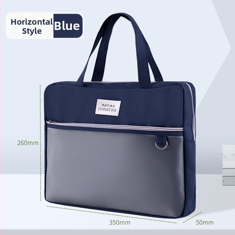 Τσάντα εγγράφων για γυναίκες Geneme, Oxford ύφασμα, Κλείσιμο με φερμουάρ, Σχήμα εξωγήινο