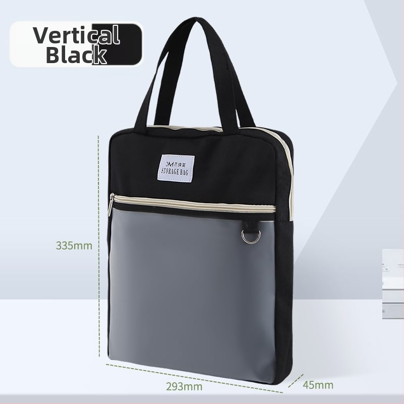 Τσάντα εγγράφων για γυναίκες Geneme, Oxford ύφασμα, Κλείσιμο με φερμουάρ, Σχήμα εξωγήινο