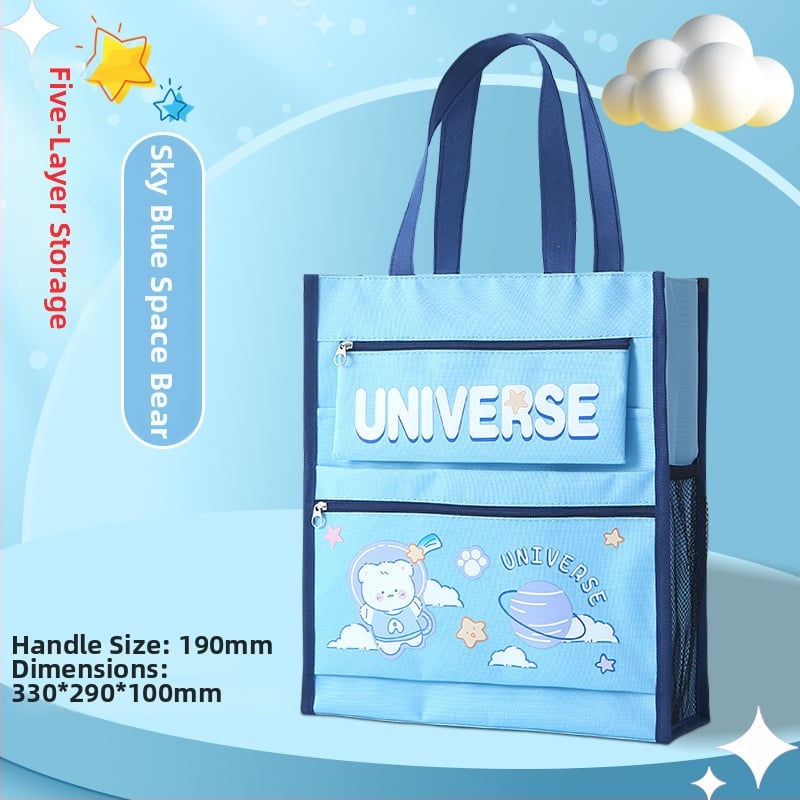 Τσάντα εγγράφων για γυναίκες Geneme, Oxford ύφασμα, Κλείσιμο με φερμουάρ, Σχήμα εξωγήινο