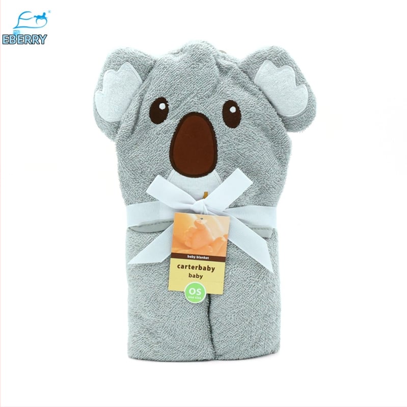 Pătură- prosop de baie pentru bebeluși, 100% bumbac, 350gsm, pentru sugari 1–3 ani, stil Cartoon, personalizare disponibilă