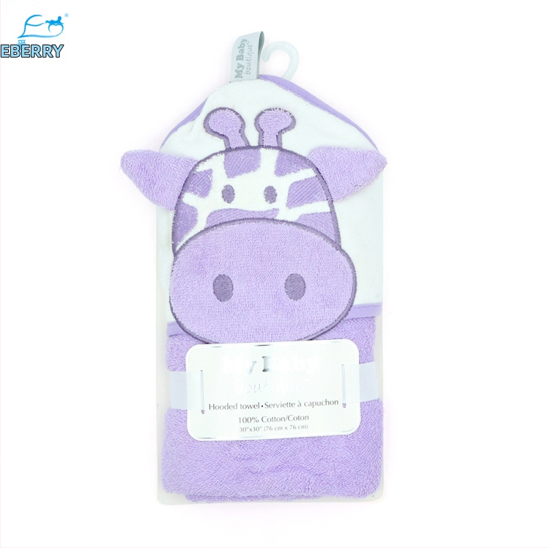 Pătură- prosop de baie pentru bebeluși, 100% bumbac, 350gsm, pentru sugari 1–3 ani, stil Cartoon, personalizare disponibilă