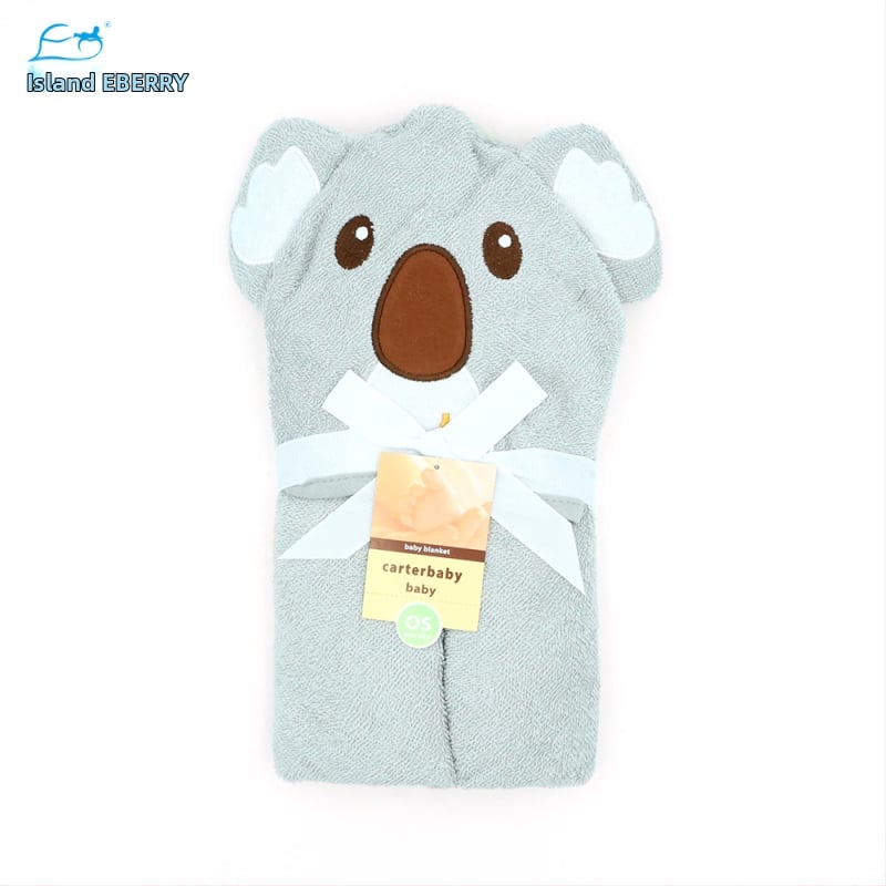 Pătură- prosop de baie pentru bebeluși, 100% bumbac, 350gsm, pentru sugari 1–3 ani, stil Cartoon, personalizare disponibilă