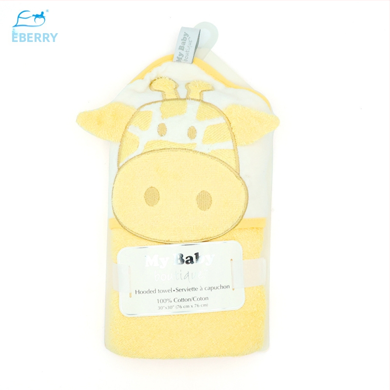 Pătură- prosop de baie pentru bebeluși, 100% bumbac, 350gsm, pentru sugari 1–3 ani, stil Cartoon, personalizare disponibilă