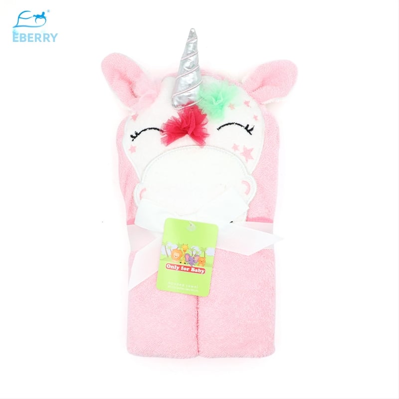 Pătură- prosop de baie pentru bebeluși, 100% bumbac, 350gsm, pentru sugari 1–3 ani, stil Cartoon, personalizare disponibilă