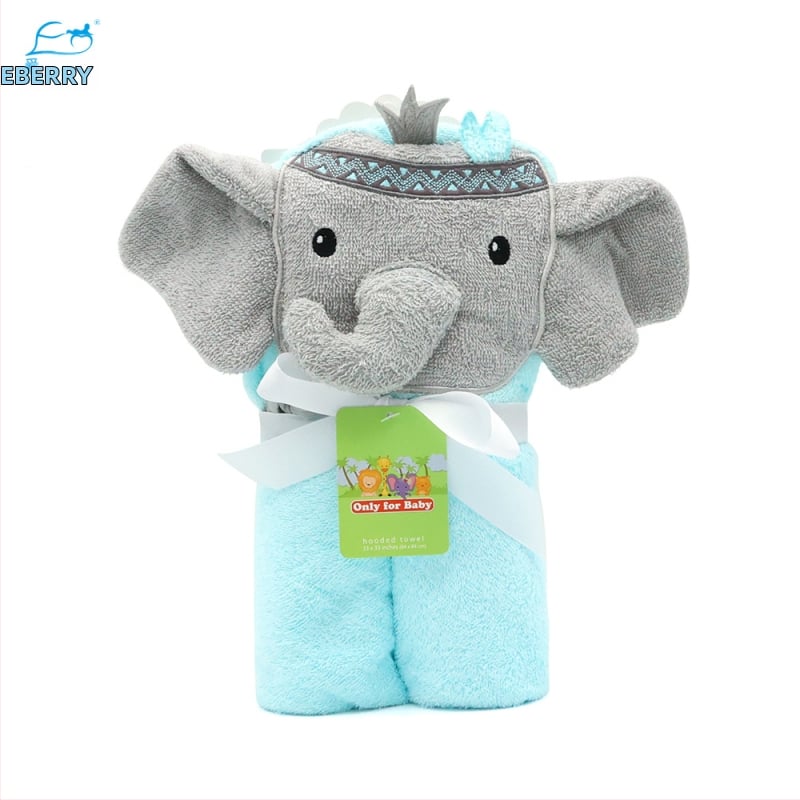 Pătură- prosop de baie pentru bebeluși, 100% bumbac, 350gsm, pentru sugari 1–3 ani, stil Cartoon, personalizare disponibilă