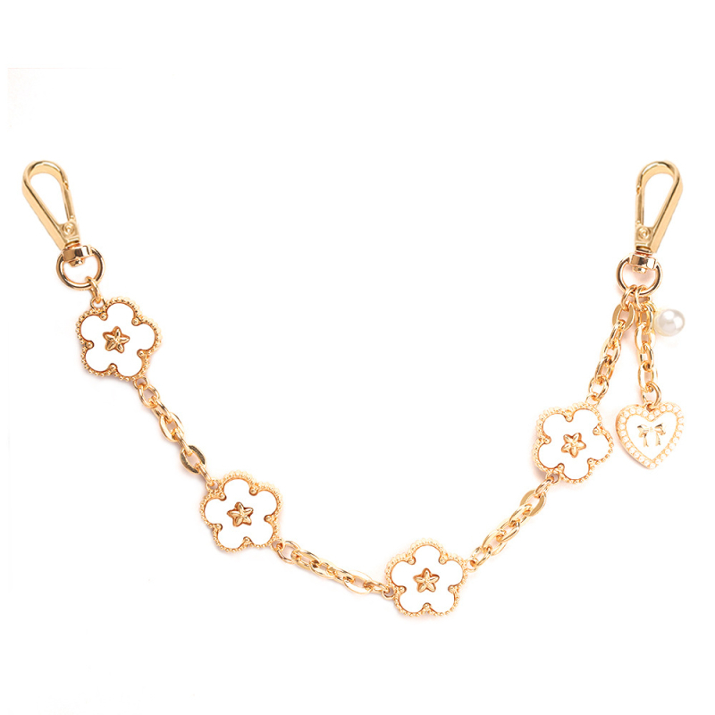 Set de pandantive pentru geantă cu lanț dublu, PU material, model dungi, stil urban simplu, vară 2025