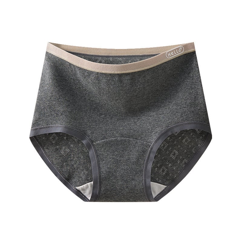 Chiloți femei din bumbac, antibacteriali, cu crac extins, talie înaltă, model uni