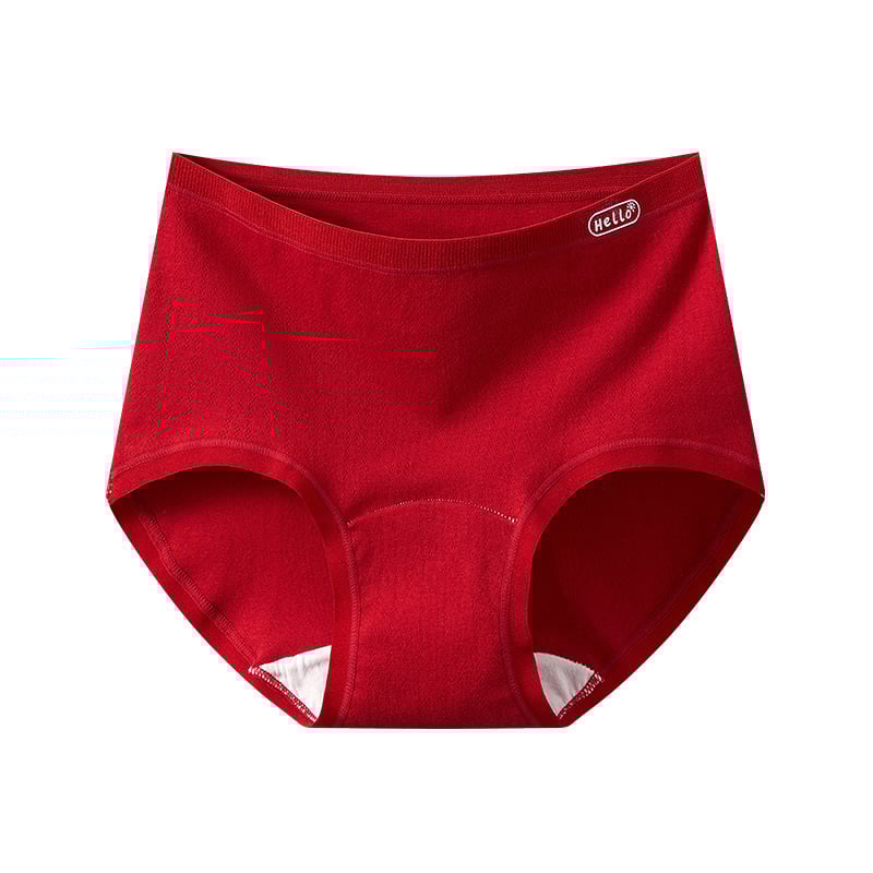 Chiloți femei din bumbac, antibacteriali, cu crac extins, talie înaltă, model uni