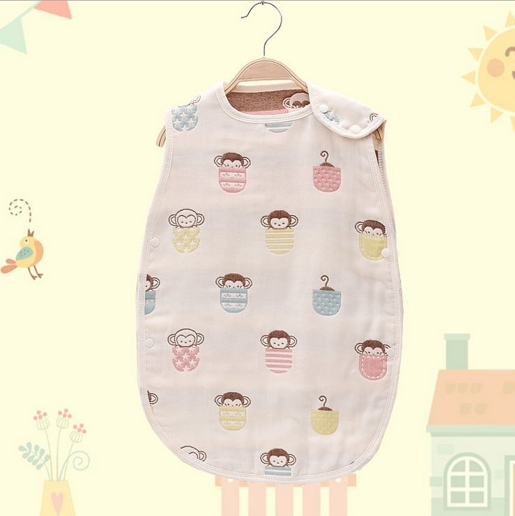 Missy бебешки спален чувал от памучна марля – многослоен, мек и дишащ, пълнеж памук, тегло до 1 кг