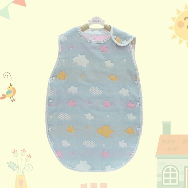 Missy бебешки спален чувал от памучна марля – многослоен, мек и дишащ, пълнеж памук, тегло до 1 кг