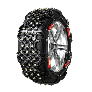 Lanțuri de zăpadă pentru anvelope auto, bază din cauciuc cu ținte din oțel, design lat și întărit, potrivite pentru sedan, van și vehicule off-road