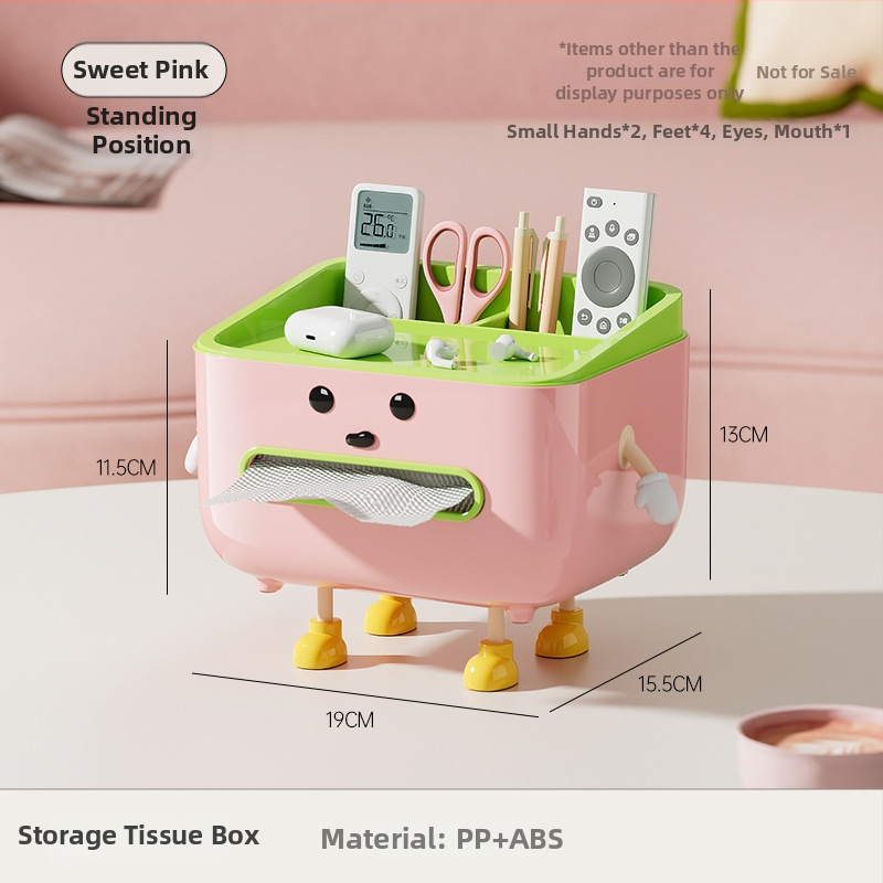 Stolová dóza na servítky s úložným priestorom pre diaľkový ovládač, hladké vysúvanie, plastová konštrukcia, model CD2390, multifunkčná
