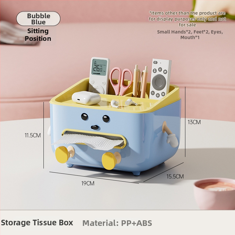 Stolová dóza na servítky s úložným priestorom pre diaľkový ovládač, hladké vysúvanie, plastová konštrukcia, model CD2390, multifunkčná