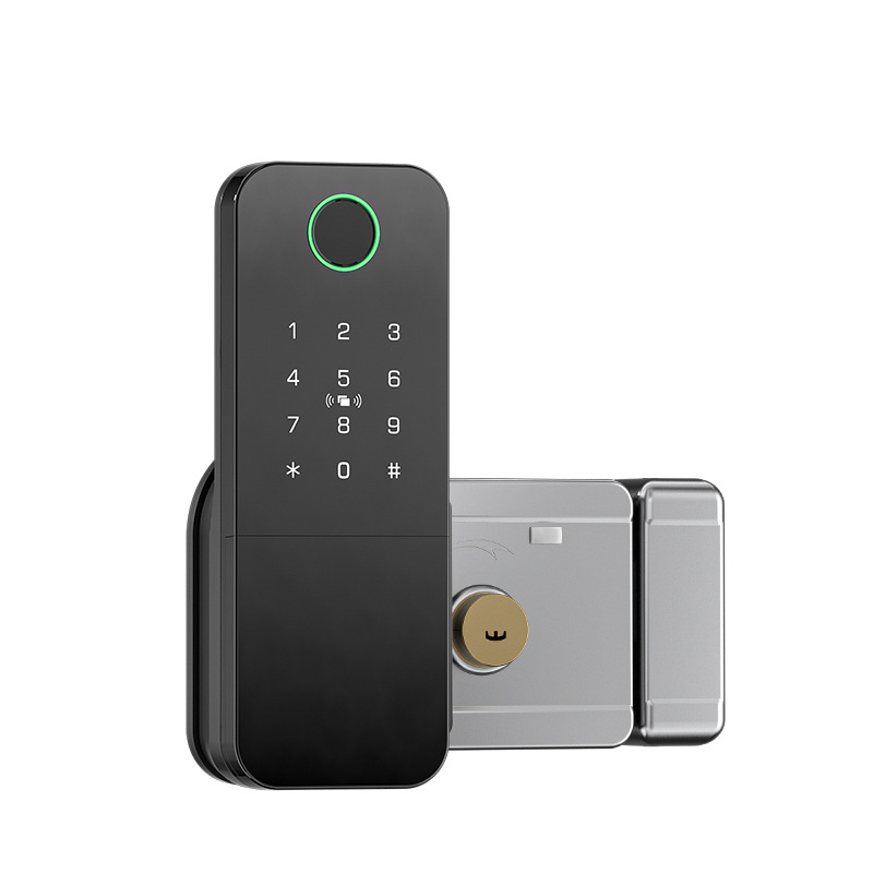 Умен заключващ механизъм с пръстов отпечатък за врати от желязо/дърво, модел N2, съхранение на 100 отпечатъка, над 100000 отключвания, сканиране за по-малко от 0.5 сек, работна температура -35°C до 55°C