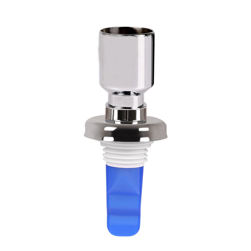 Elektroplatinovaný pripojovací diel 4050 – trojcestný spoj pre práčku a podlahový odtok, dvojité konce, moderný dizajn