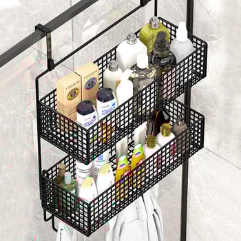 Raft de baie pentru depozitare – montaj fără găuri, din fier, 1 etaj, stil modern minimalist, model 0319160300