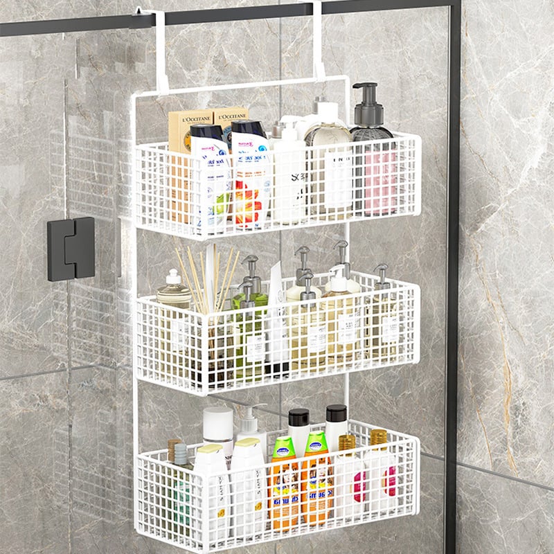 Raft de baie pentru depozitare – montaj fără găuri, din fier, 1 etaj, stil modern minimalist, model 0319160300