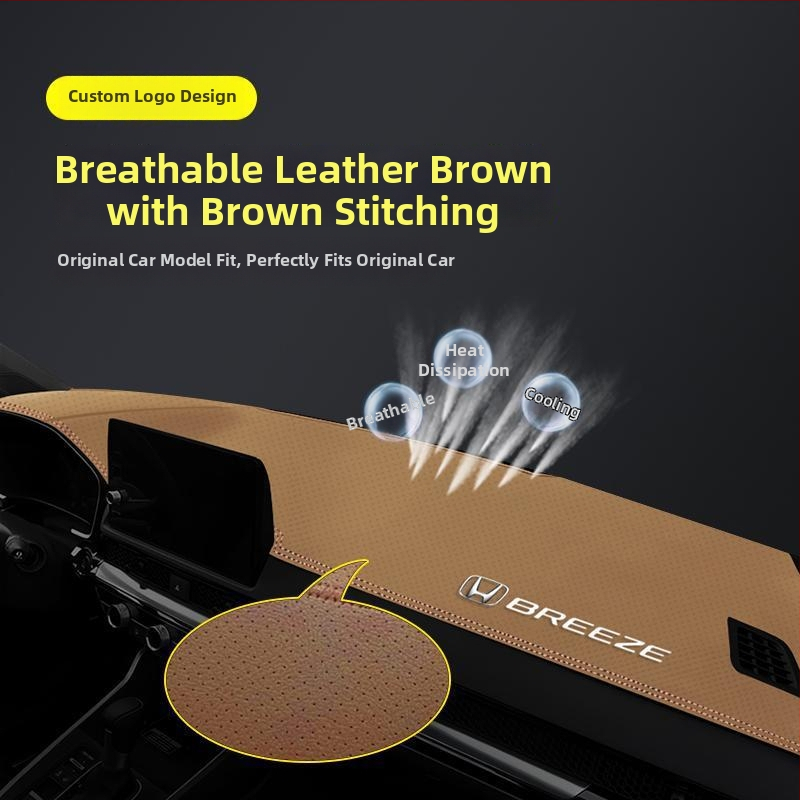 Μάτ κεντρικού πίνακα οργάνων για το 2024 Honda Haoying — γεωμετρικό σχέδιο, τυπωμένο λογότυπο, θερμομονωτική σκίαση