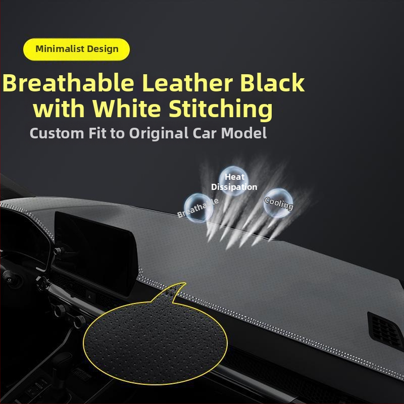 Μάτ κεντρικού πίνακα οργάνων για το 2024 Honda Haoying — γεωμετρικό σχέδιο, τυπωμένο λογότυπο, θερμομονωτική σκίαση