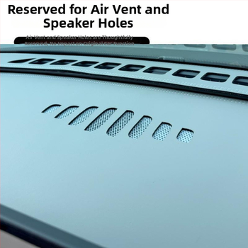 Covor pentru panoul de instrumente Xiaopeng MONA M03, piele de catifea, protecție împotriva razelor solare și izolație termică, model geometric, logo imprimat