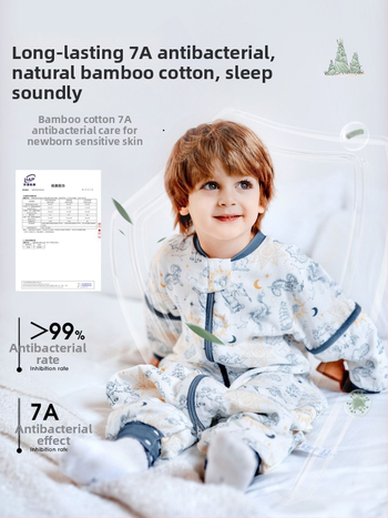 Υπνόσακος για παιδιά όλων των εποχών, λεπτός με διαχωρισμένα πόδια, γάζα από μπαμπού-βαμβάκι, αντιβακτηριακός και απομακρύνει την υγρασία
