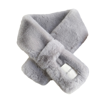 Γυναικείος χειμερινός φουλάρι, ψεύτικη γούνα μίνκ, ακρυλικό ύφασμα, φρέσκο και γλυκό στυλ, χειμώνας 2023