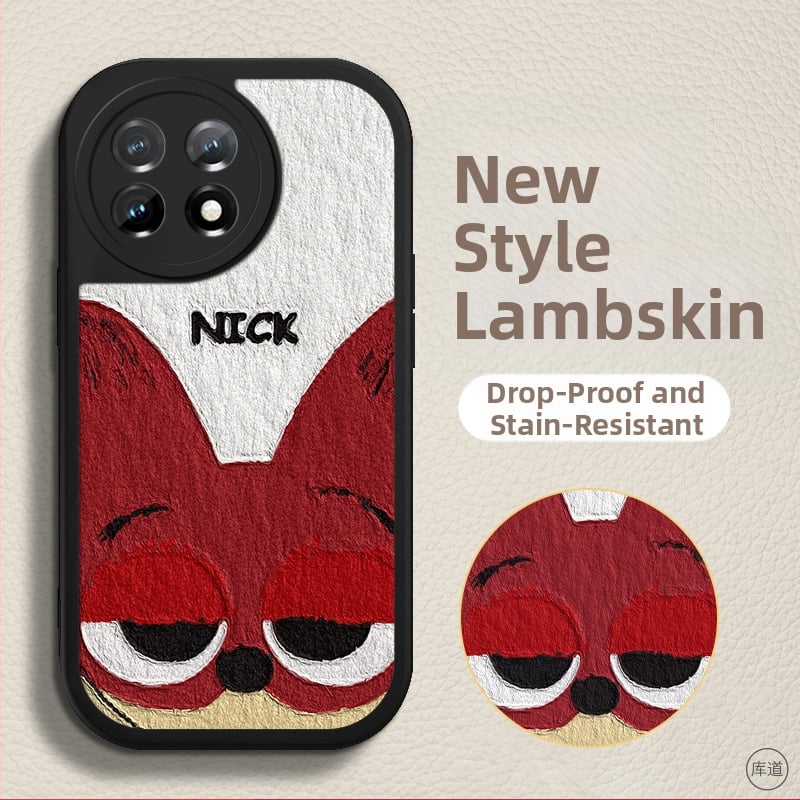 Carcasă de protecție pentru OnePlus – design desen animat, anti-cădere, piele artificială, finisaj vopsit, personalizabilă