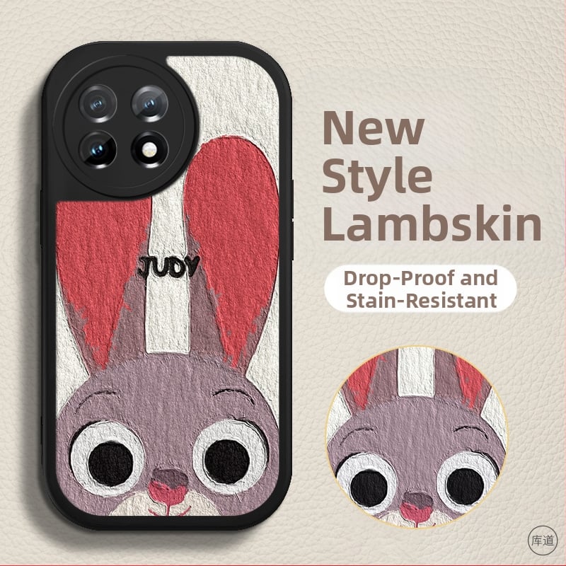 Carcasă de protecție pentru OnePlus – design desen animat, anti-cădere, piele artificială, finisaj vopsit, personalizabilă