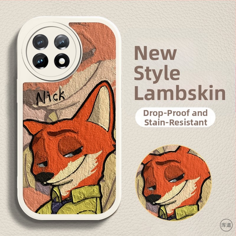 Carcasă de protecție pentru OnePlus – design desen animat, anti-cădere, piele artificială, finisaj vopsit, personalizabilă