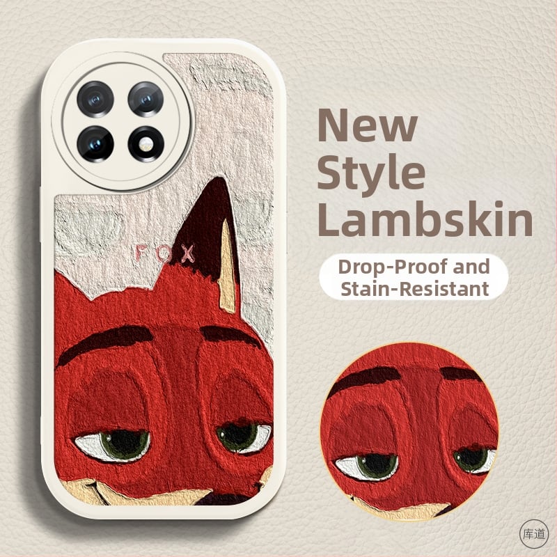 Carcasă de protecție pentru OnePlus – design desen animat, anti-cădere, piele artificială, finisaj vopsit, personalizabilă