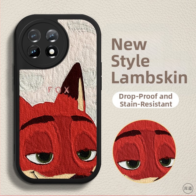 Carcasă de protecție pentru OnePlus – design desen animat, anti-cădere, piele artificială, finisaj vopsit, personalizabilă