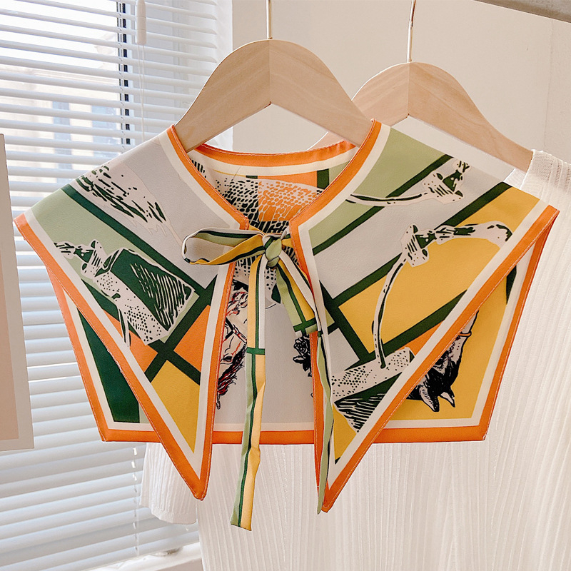 Γυναικείο καλοκαιρινό εξωτερικό γιλέκο από Ice Silk με γκραφίτι εκτύπωση, λεπτό πλέξιμο, δέσιμο φουλάρι και ψεύτικος γιακά, διακοσμητικό σάλι