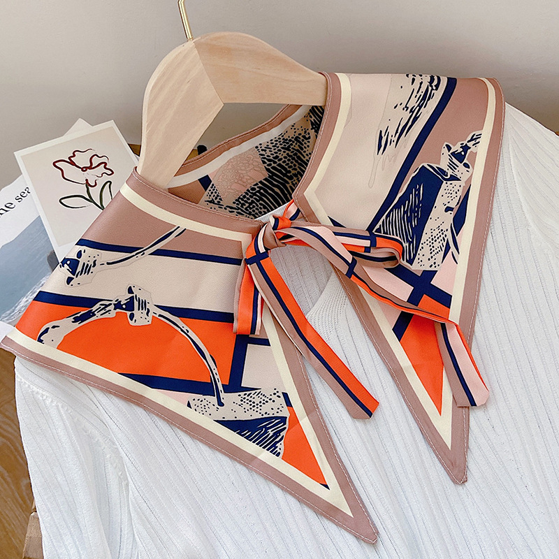 Γυναικείο καλοκαιρινό εξωτερικό γιλέκο από Ice Silk με γκραφίτι εκτύπωση, λεπτό πλέξιμο, δέσιμο φουλάρι και ψεύτικος γιακά, διακοσμητικό σάλι