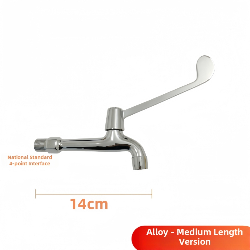 Medicinski umivaonik s lakatnim upravljanjem, zidna montaža, mesing, 0–50°C, 9 MPa, bakrena jezgra ventila