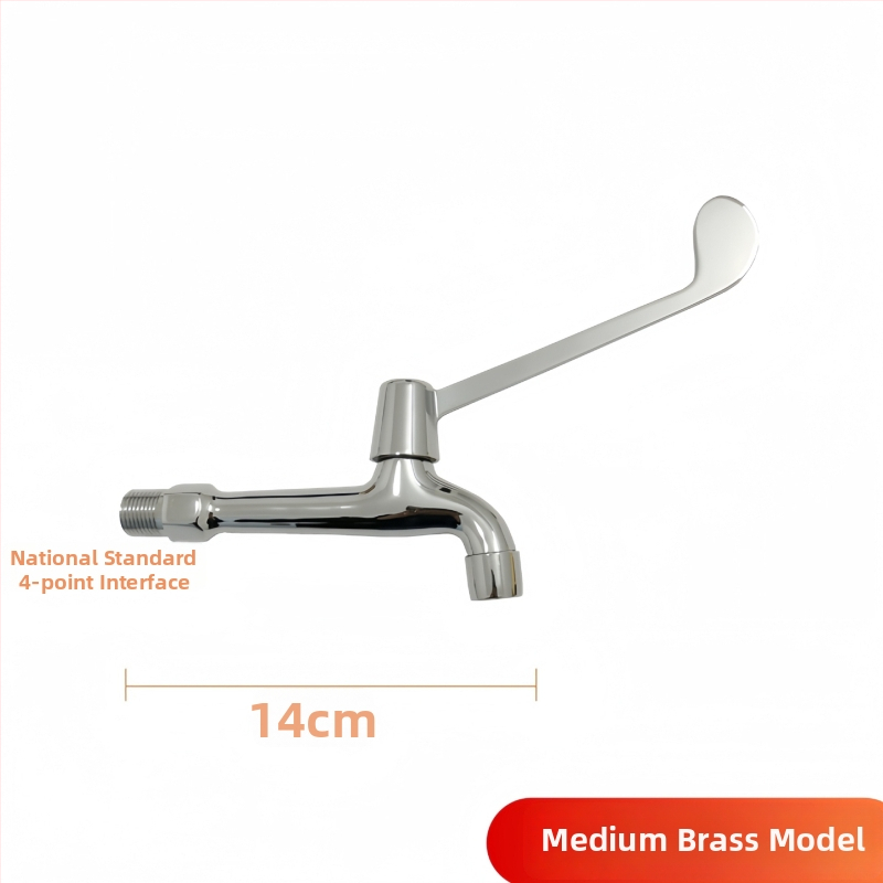 Medicinski umivaonik s lakatnim upravljanjem, zidna montaža, mesing, 0–50°C, 9 MPa, bakrena jezgra ventila