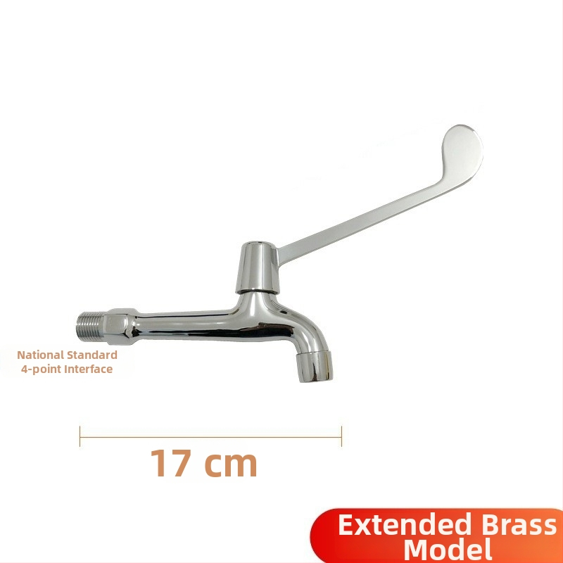 Medicinski umivaonik s lakatnim upravljanjem, zidna montaža, mesing, 0–50°C, 9 MPa, bakrena jezgra ventila