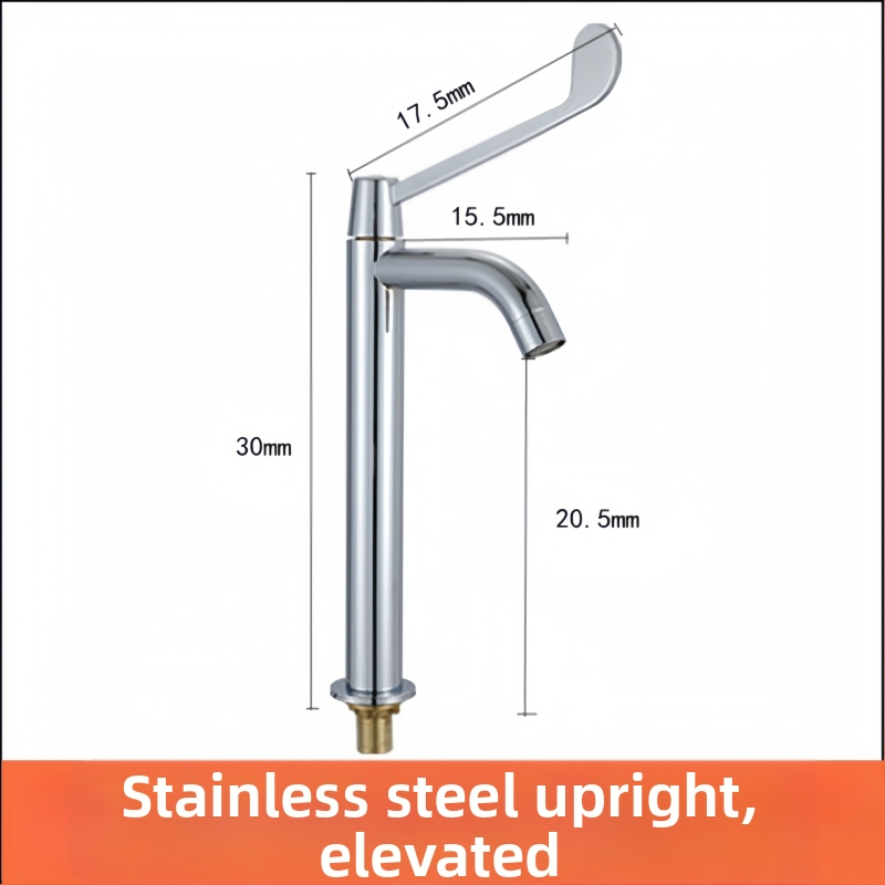 Medicinski umivaonik s lakatnim upravljanjem, zidna montaža, mesing, 0–50°C, 9 MPa, bakrena jezgra ventila