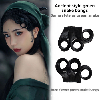 Перука с коси ресни, ръчно плетена, подходяща за всички форми лица