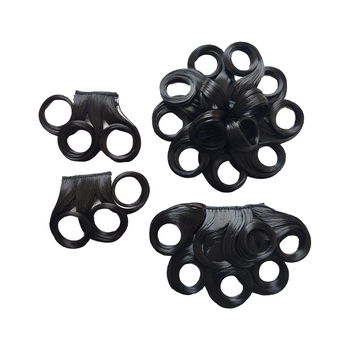 Перука с коси ресни, ръчно плетена, подходяща за всички форми лица