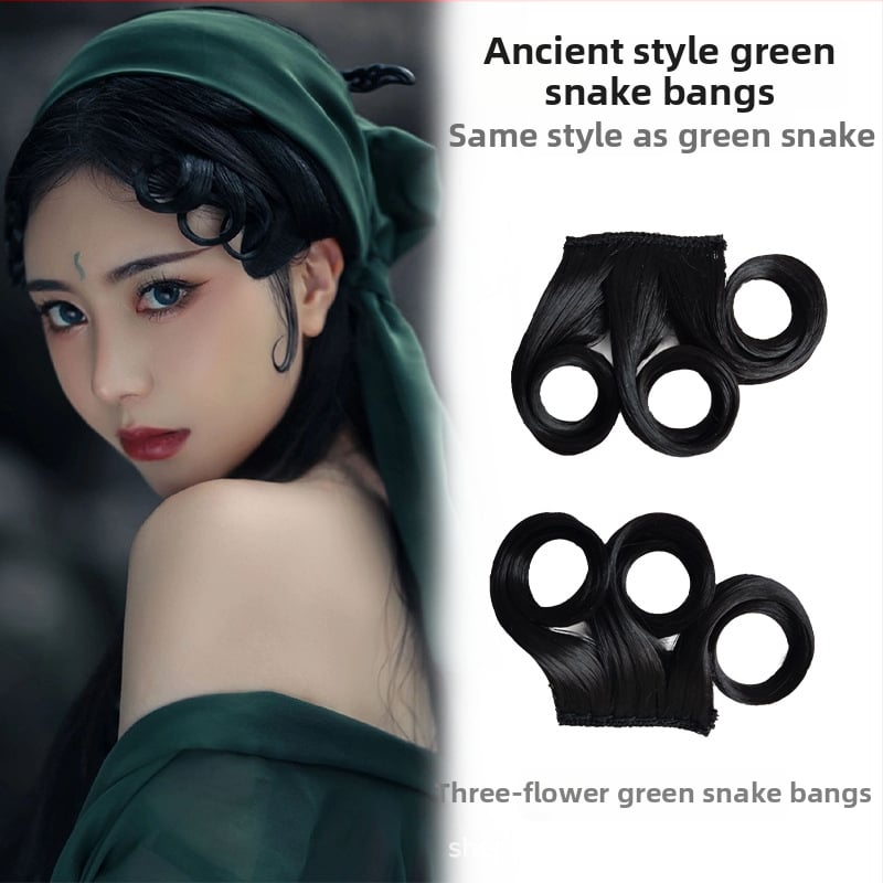 Перука с коси ресни, ръчно плетена, подходяща за всички форми лица