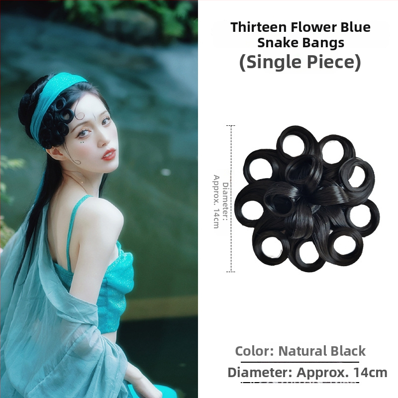 Перука с коси ресни, ръчно плетена, подходяща за всички форми лица