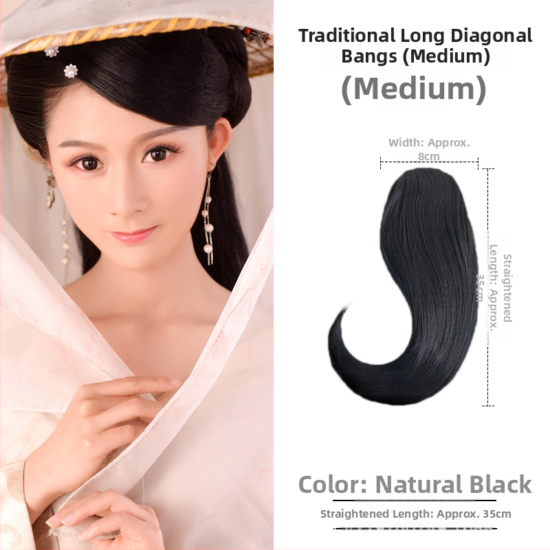 Перука с коси ресни, ръчно плетена, подходяща за всички форми лица