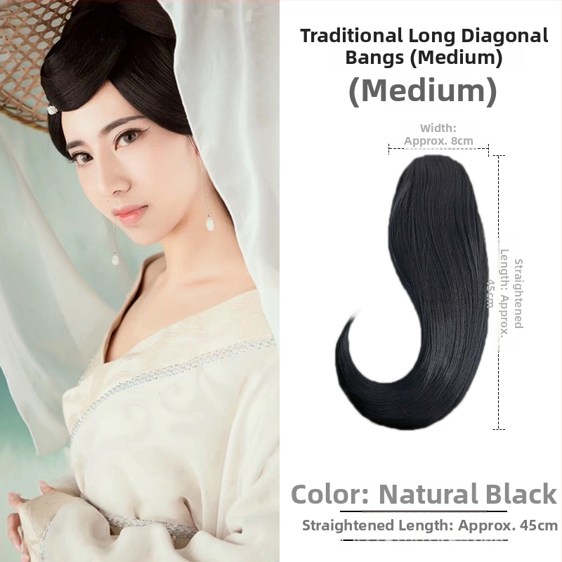 Перука с коси ресни, ръчно плетена, подходяща за всички форми лица