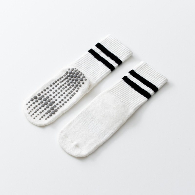 Йога чорапи, средно дълги, с терри подметка, топли и антихлъзгави, 85% памук, за всички сезони