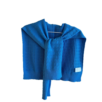 Πλεκτό σάλι με ψεύτικο γιακά για γυναίκες, warp πλέξη, για όλες τις εποχές, tie-dye βαφή, διακοσμητικό αξεσουάρ